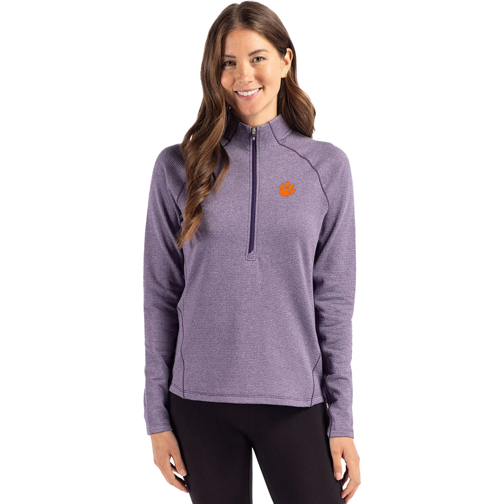 Clemson Cutter & Buck Women's Peshastin Quarter Zip