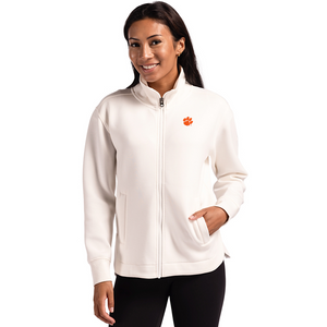 Clemson Cutter & Buck Women’s Roam Epic Versatility Full-Zip Jacket - SHELL