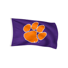 Clemson Deluxe Paw Team Flag - PURPLE