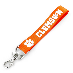 Clemson Deluxe Wristlet Keychain - ORANGE