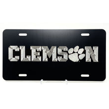 Clemson Diamond Etched License Plate 