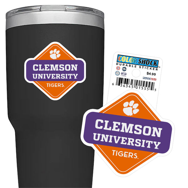 Clemson Diamond Sticker