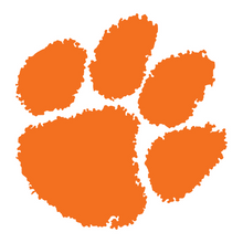 Clemson Die-Cut Paw Decal - ORANGE