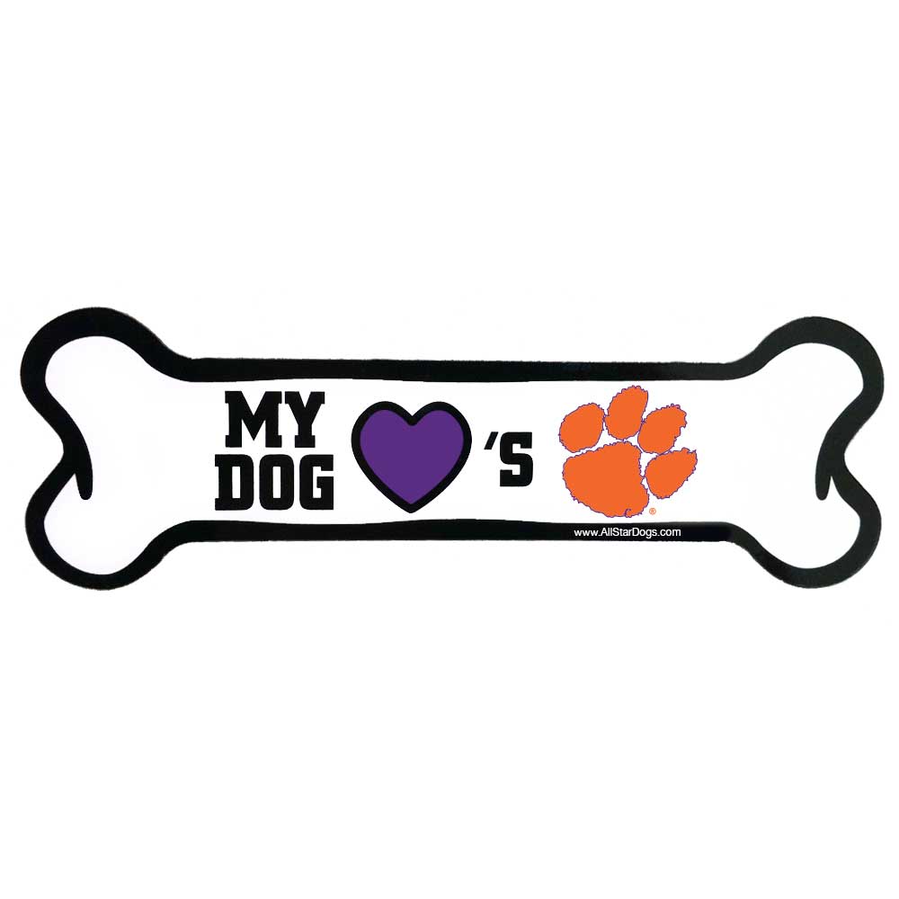 Clemson Dog Bone Magnet
