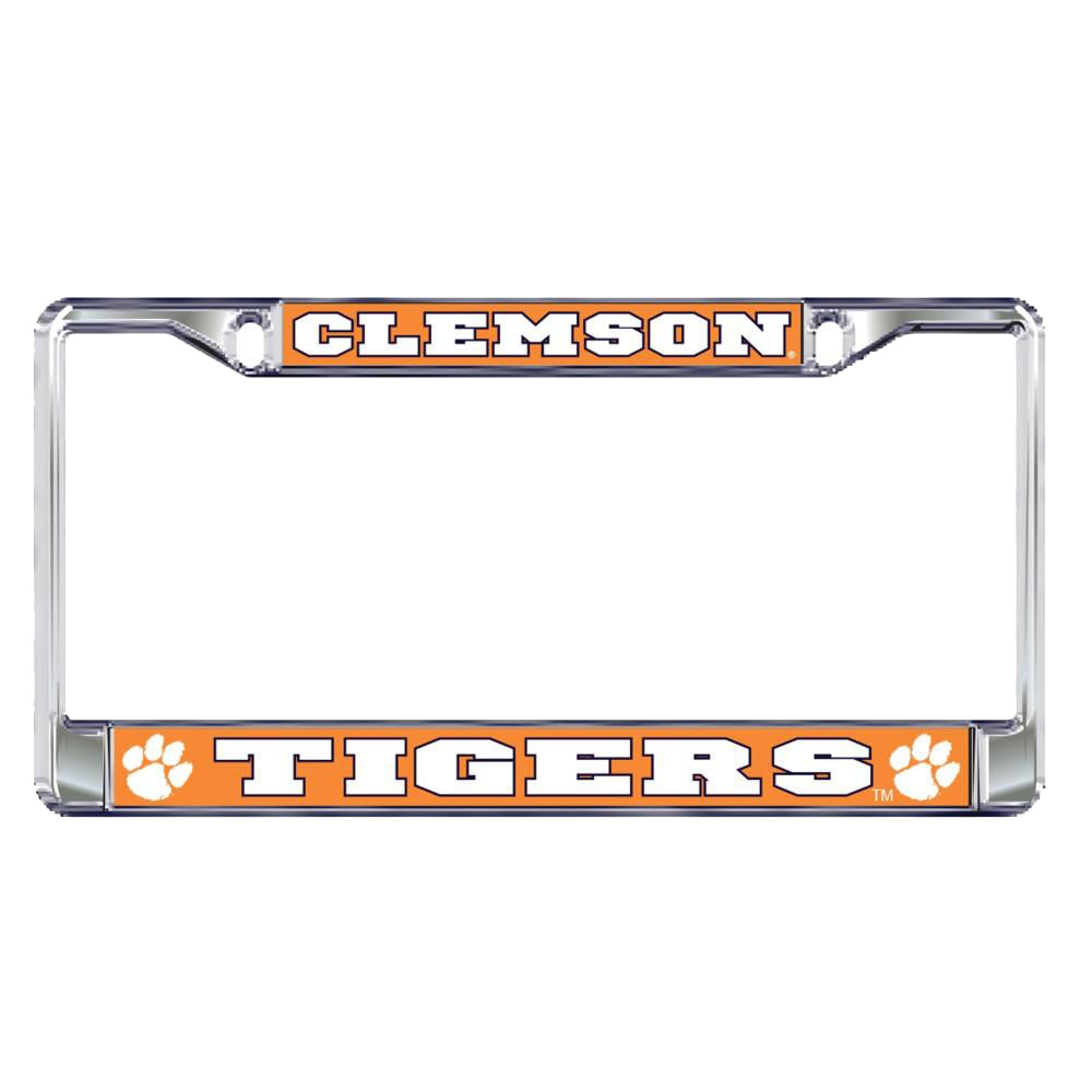 Clemson Domed License Plate Frame