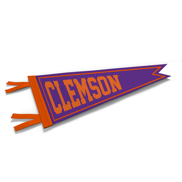 Clemson Dovetail Pennant - PURPLE