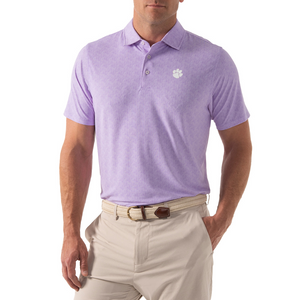 Clemson Draddy Cool Glaser Polo - LT PURPLE