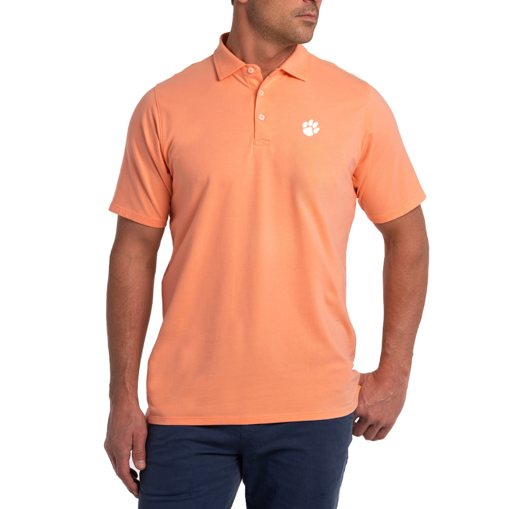 Clemson Draddy Liam Polo - LT ORANGE