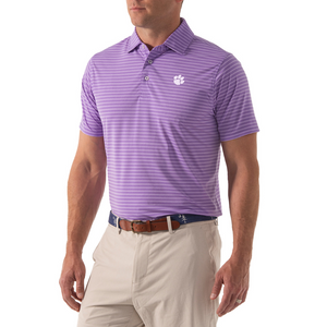 Clemson Draddy T-Bone Polo - LT PURPLE