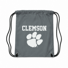 Clemson Drawcord Backpack - MD GREY