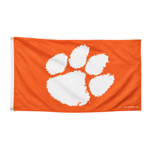 Clemson Elevated Paw Banner Flag - ORANGE