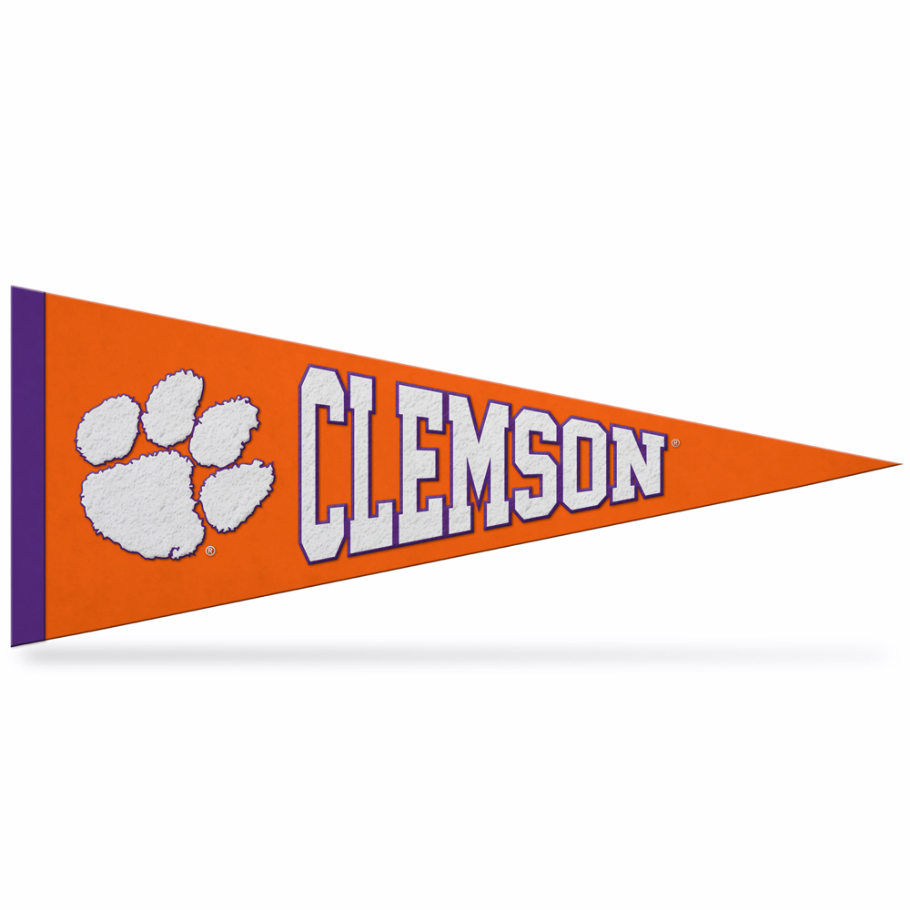 Clemson Embroidered Pennant - ORANGE