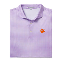 Clemson Fairway & Greene Bixby Print Polo - LT PURPLE