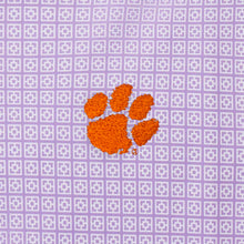 Clemson Fairway & Greene Bixby Print Polo - LT PURPLE