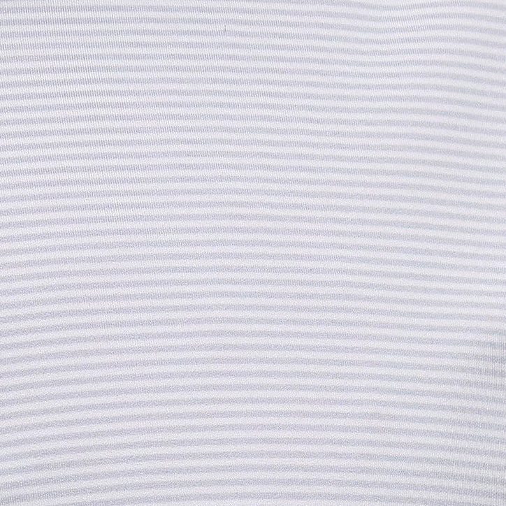 Clemson Fairway & Greene Bryan Stripe Polo - LT GREY