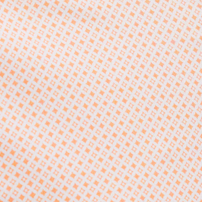 Clemson Fairway & Greene Essex Print Polo - LT ORANGE