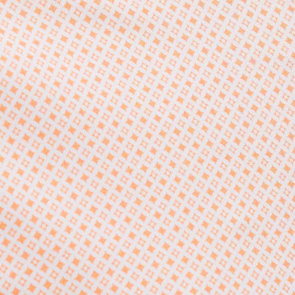 Clemson Fairway & Greene Essex Print Polo - LT ORANGE