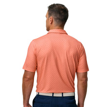 Clemson Fairway & Greene Fremont Palm Print Polo - LT ORANGE