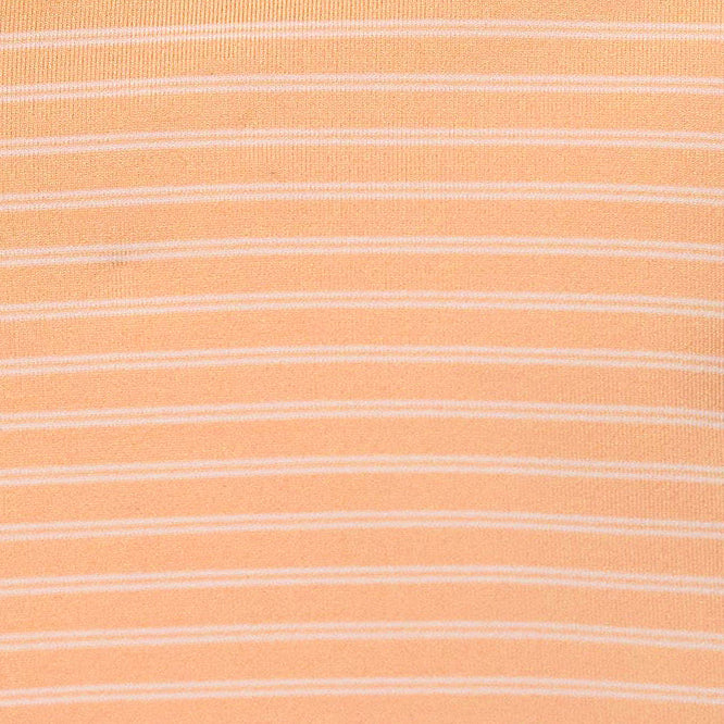 Clemson Fairway & Greene Newburyport Stripe Polo - LT ORANGE