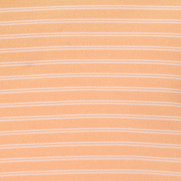 Clemson Fairway & Greene Newburyport Stripe Polo - LT ORANGE