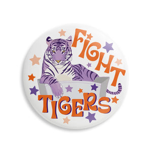 Clemson Fight Tigers Button