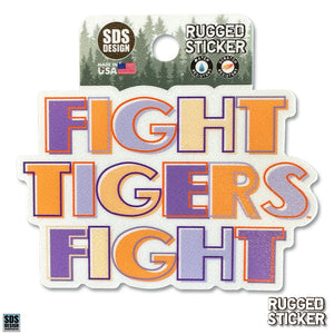 Clemson Fight Tigers Fight Rugged Decal
