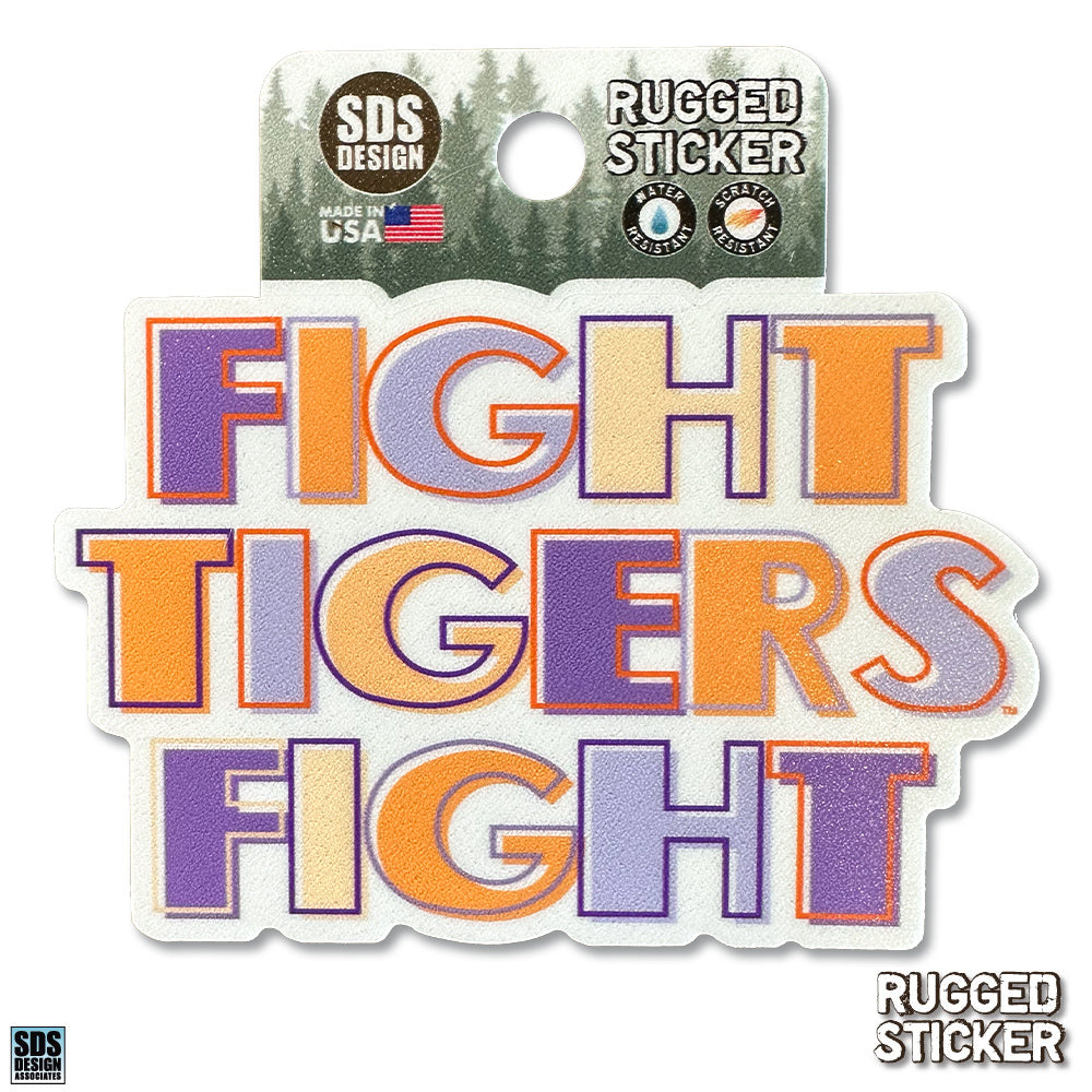 Clemson Fight Tigers Fight Rugged Decal