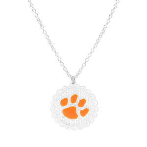 Clemson Filigree Necklace