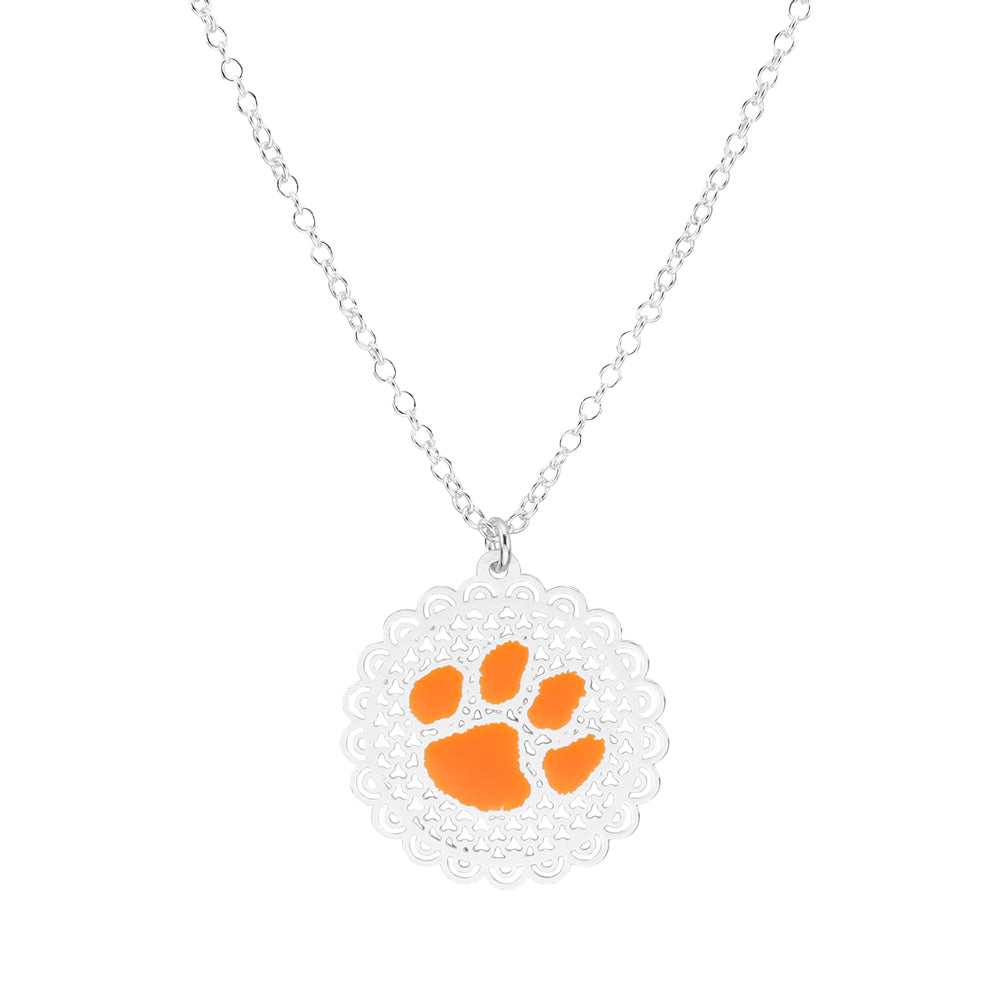 Clemson Filigree Necklace