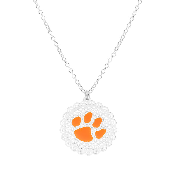 Clemson Filigree Necklace
