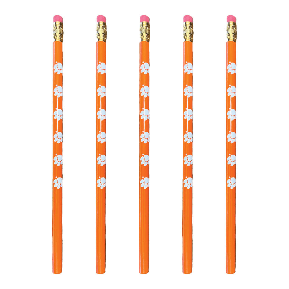 Clemson Five Pack of Paw Pencils
