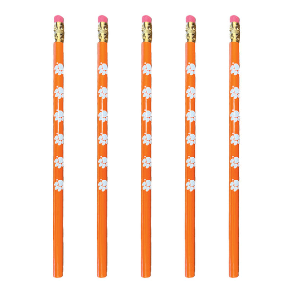 Clemson Five Pack of Paw Pencils