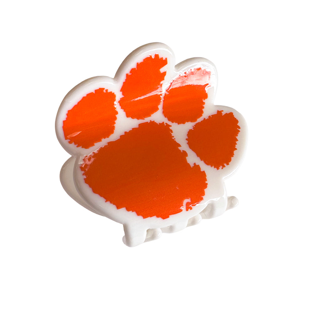 Clemson Fizzy Paw Claw Clip