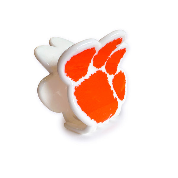 Clemson Fizzy Paw Claw Clip