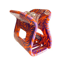 Clemson Fizzy Wild Stripes Claw Clip