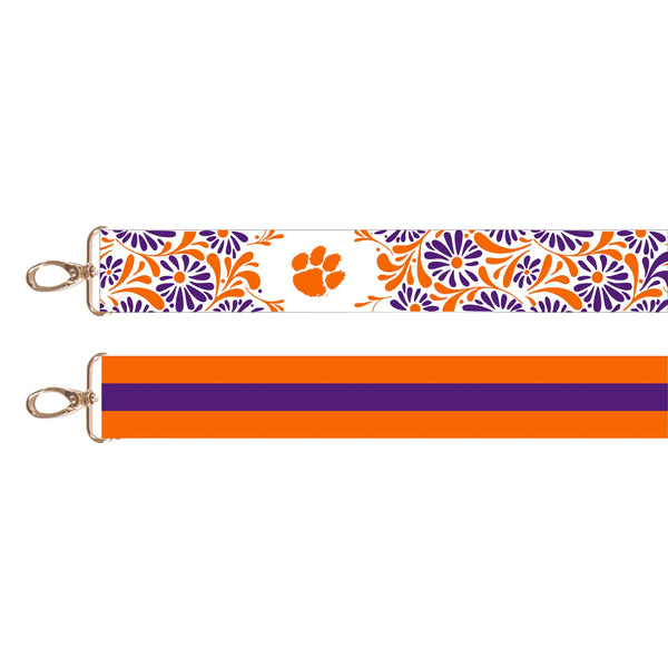 Clemson Floral Bag Strap