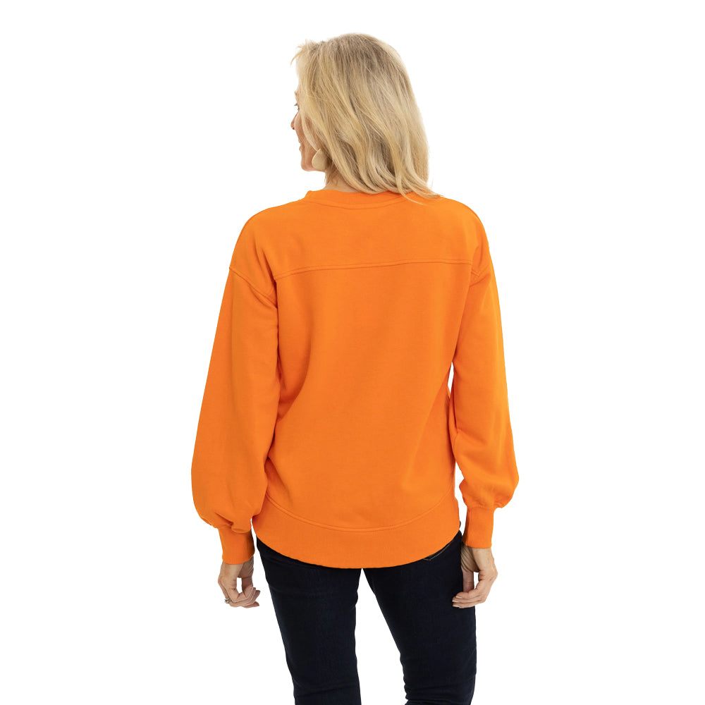 Clemson Flying Colors Women’s Yvette Crew Sweatshirt - ORANGE