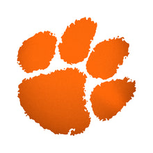 Clemson Foil Paw Sticker - ORANGE