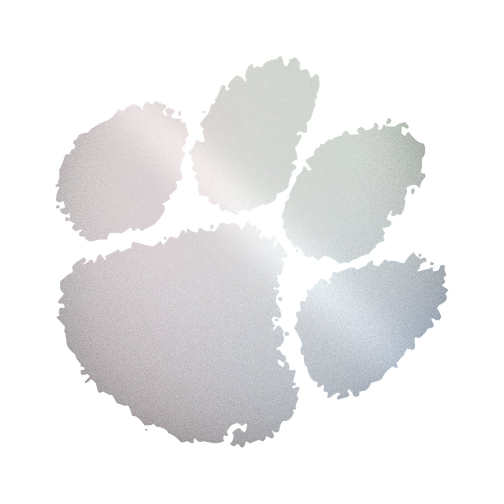 Clemson Foil Paw Sticker