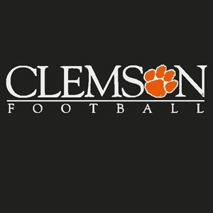 Clemson Football Decal - WHITE