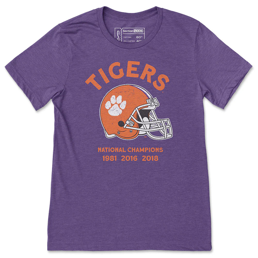 Clemson Football National Champion Helmet Tee