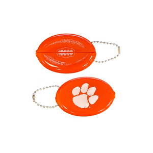 Clemson Football Squeeze Coin Purse - ORANGE