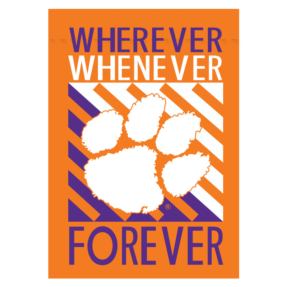 Clemson Forever Fan Graden Flag