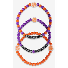 Clemson Friendship Team Bracelet Three Pack  - BLACK