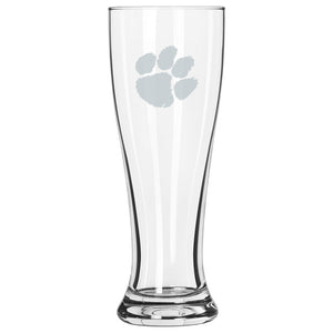 Clemson Frosted Paw Pilsner Glass