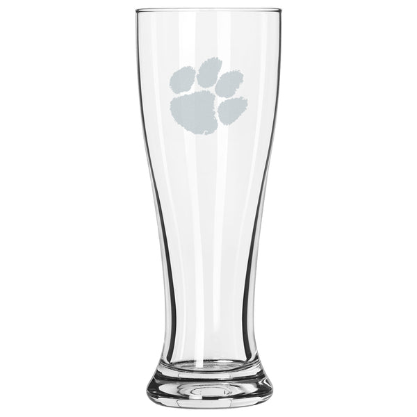 Clemson Frosted Paw Pilsner Glass
