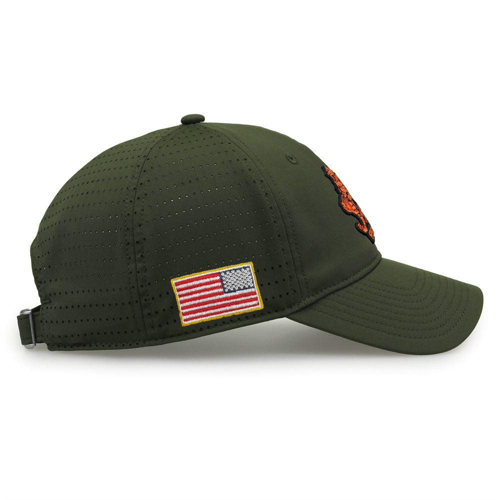 Clemson Gamechanger Military Cap - OLIVE GREEN