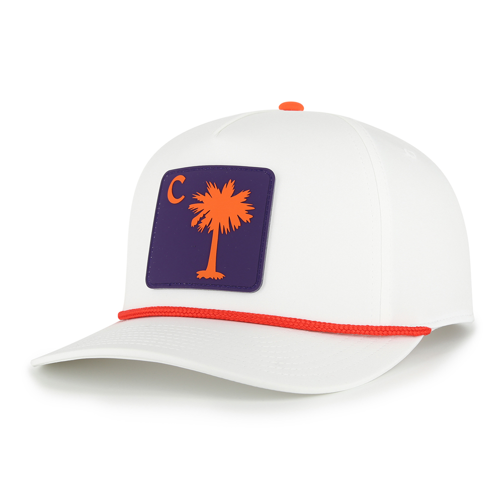 Clemson Gamechanger Palmetto Rope Cap - WHITE/OR