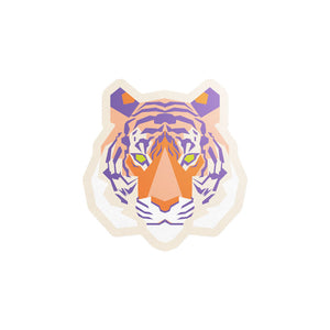 Clemson Geometric Tiger Mini Sticker