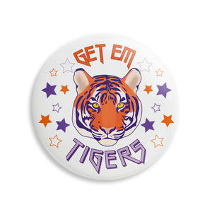 Clemson Get 'Em Tigers Button